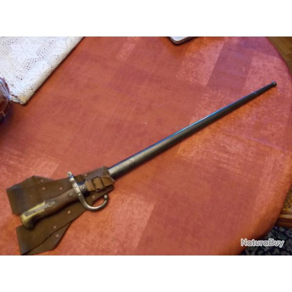 Baionnette de fusil GRAS ww1   date 1876  Gousset dat 1914