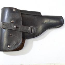 Etui holster de pistolet Allemand P1 ( P38 police après Guerre) cuir noir