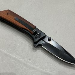 Couteau pliant type browning bois de rose 19.5cm