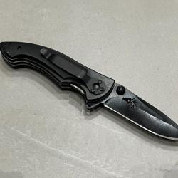 Couteau pliant type browning noir 19.5cm