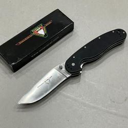 Couteau pliant ONTARIO AUS1 model 1 noir 22cm enchère