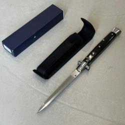Couteau automatique stiletto XXL noir 33cm enchère