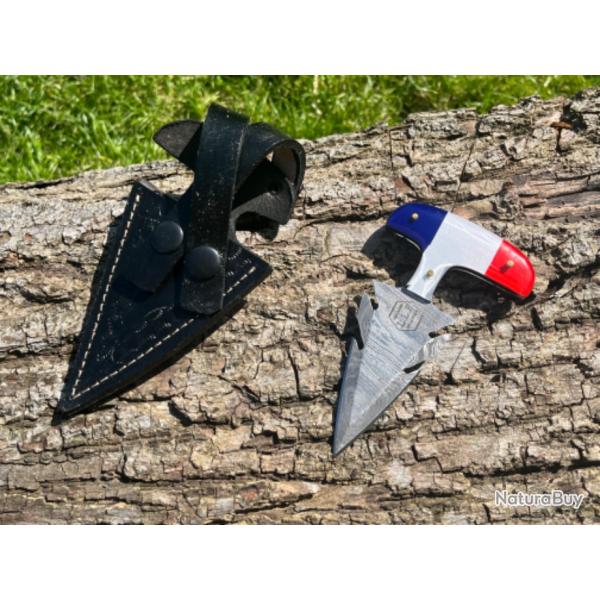 Pushdagger lame Damas 8,5cm forge LLF dition patriote enchre