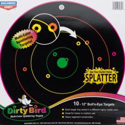 Cible Dirty Birds multicolores - Birchwood Casey