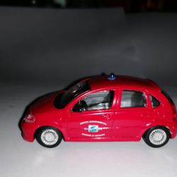 VEHICULE POMPIER CITROEN C3 1/43 SOLIDO