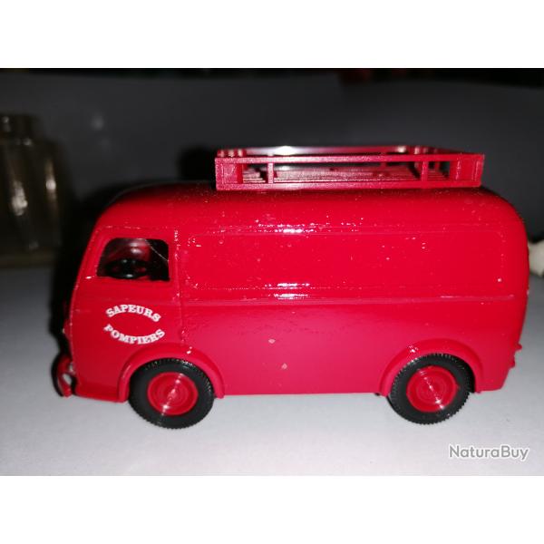 VEHICULE POMPIER PEUGEOT D4A 1/43 SOLIDO