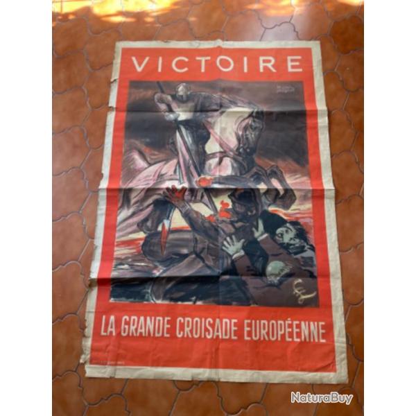 Belle affiche de propagande allemande 1941 , rare !