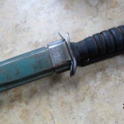 couteau de combat Algérie Indochine USM3 IMPERIAL surlame fourreau remonté cuir post ww2parachutiste