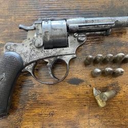Revolver d'ordonnance modèle 1873 en calibre 11.73mm. Fabrication Saint Etienne en 1884