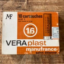 Boîte ancienne MANUFRANCE Veraplast cartouche calibre 16