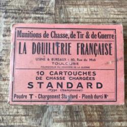 Boîte ancienne LA DOUILLERIE FRANÇAISE à Toulouse cartouche calibre 20