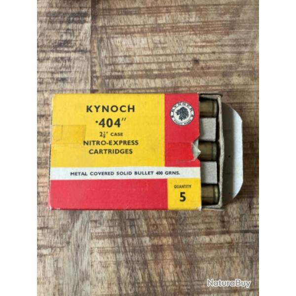 Une bote complte de .404 Kynoch