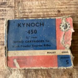 Une boîte complète de .450 Kynoch