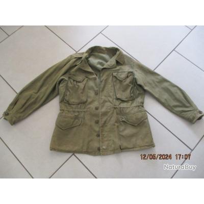 Veste/manteau Deca - Taille 3, Noir à Rayures Blanches, Occasion Très Bon état