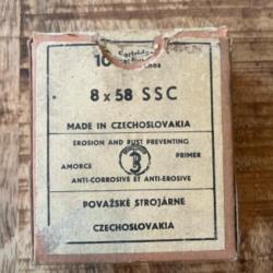 Boîte contenant 2 cartouches 8x58 SSC