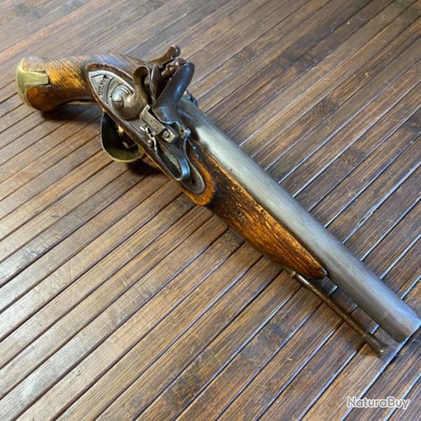 BEAU ET GRAND PISTOLET ANGLAIS  SILEX PN CALIBRE 44