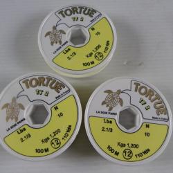 4 bobines de fil fluo tortue TF2 1kg2 100m