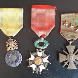 lot médailles françaises et commémoratives