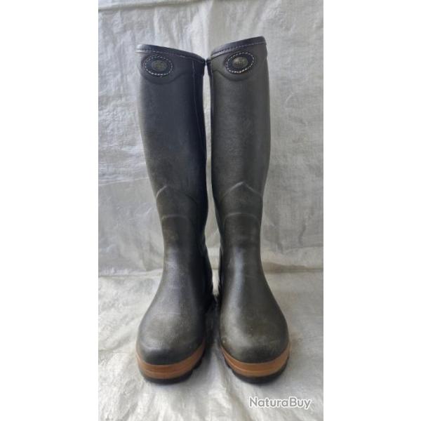 Bottes caoutchouc Le Chameau T42 Mollet 42  Doubl Cuir occasion