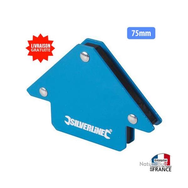 Aimant de soudeur magnetique 75mm pour table angle 45 90 135 8.5kg