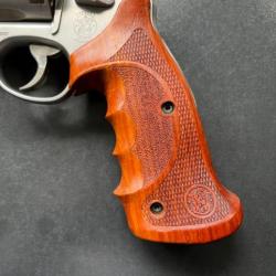 Poignée bois pour revolver Smith & Wesson carcasse N Round Butt