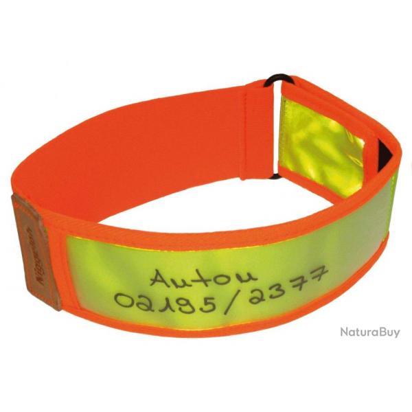 ( 101100027 NIG Collier Rflective Jaune / Orange XS 30-40 cm)Niggeloh Collier Rflchissant Jaune/O