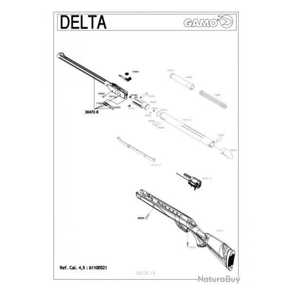 ( 19290 - Gamo Goupille de Basculage (Delta Deltamax Deltafox))Pices dtaches Gamo Delta 4.5 mm