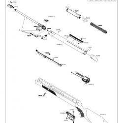 ( 36620 - FVis de serrage rail de fixation)Pièces détachées GAMO Hunter 440 AS 19.9J 4.5 mm