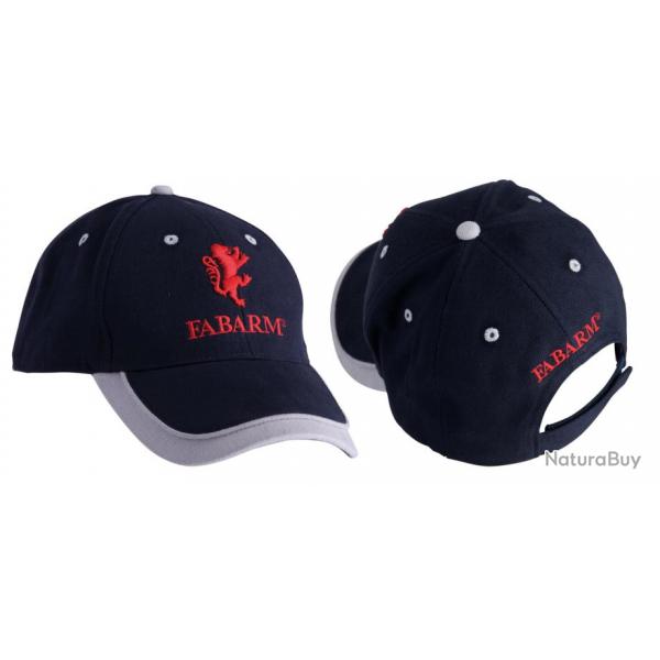 ( FABARM - CASQUETTE BLEU MARINE/GRIS AVEC LOGO ROUGE 3D)FABARM - Casquette signature