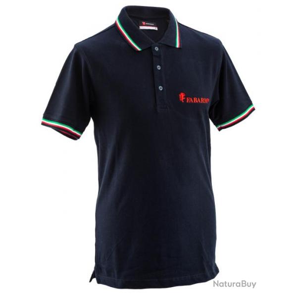 ( T.XL)Polo Fabarm Manches courtes bleu marine