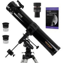 Pack Complet Télescope Omegon 130/920 EQ3 + Zoom + Guide Débutant + Oculaires + Visée