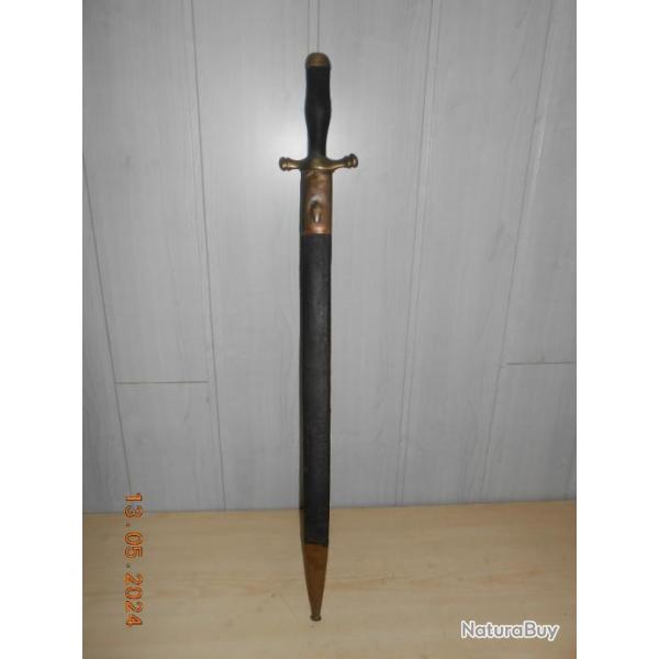 glaive ou dague d'administration 1830  Coulaux klingenthal