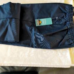 Pantalon de pluie bleu marine taille XL