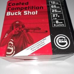 GECO Coated compétition  Buck Shot  9 grains cal  12/65 27 g