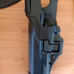 Holster GAUCHER Blackhawk Serpa level 3 noir compatible Glock 17/19/22/23/31/32