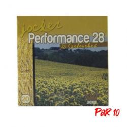 Boîte de 25 Cartouches Jocker Perfomance 28 BJ - Cal. 20/70/16 - 8 / Par 10