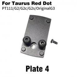Embase montage pour point rouge Taurus PT111 G2 G2c G2s G3 PT140 PT709 PT740 TX22 - Modèle 4