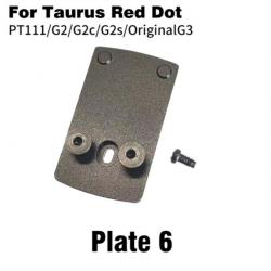 Embase montage pour point rouge Taurus PT111 G2 G2c G2s G3 PT140 PT709 PT740 TX22 - Modèle 6