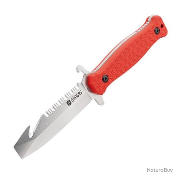 02DG001 Couteau fixe de sauvetage Boker Expert Fire Fixed rouge