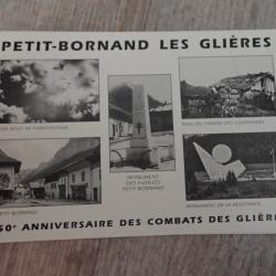 Carte postale Hommage au Maquis des Glières, combat, Petit Bornand (2/2)