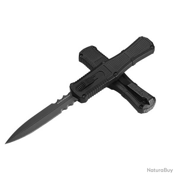 BEN3370SGY Couteau Automatique mixte Benchmade Claymore Noir ouverture OTF