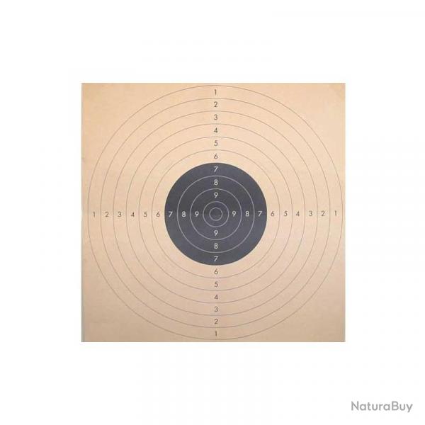 Cible C50 pour le tir  25 / 50 m - centre noir 10
