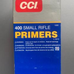 Amorces CCI 400 small rifle