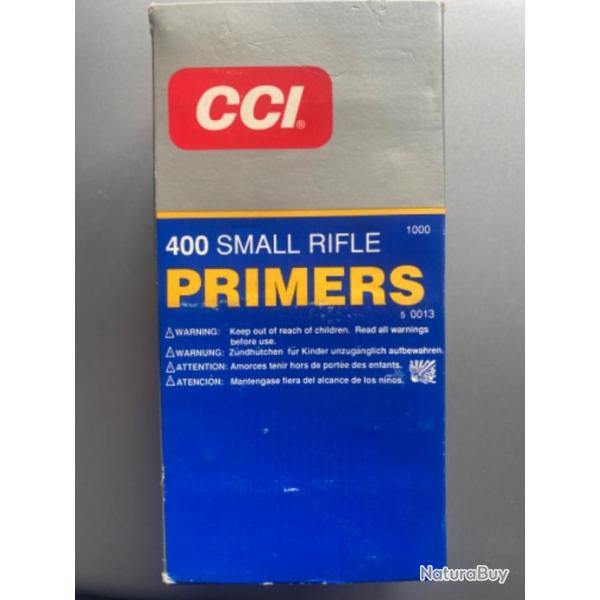 Amorces primers CCI 400 small rifle
