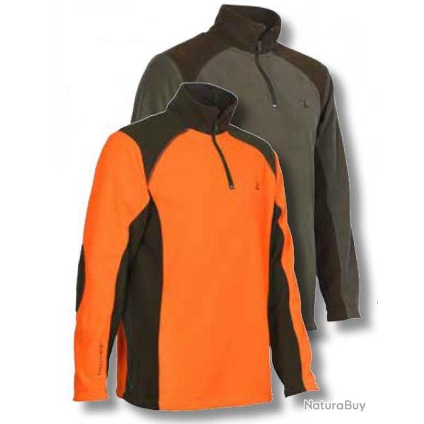 Polo polaire de chasse Orange