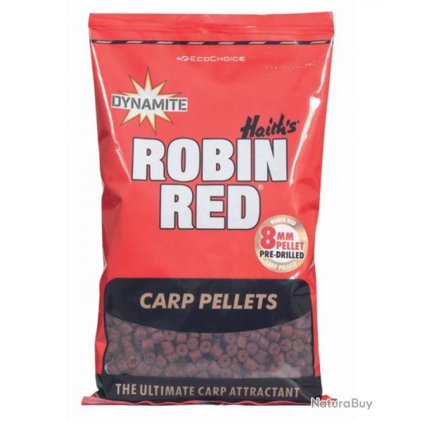 DYNAMITE PELLETS ROBIN RED PRE-DRILLED PELLETS 900GR DYNAMITE 8mm