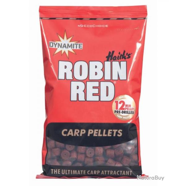 DYNAMITE PELLETS ROBIN RED PRE-DRILLED PELLETS 900GR DYNAMITE 12,00mm