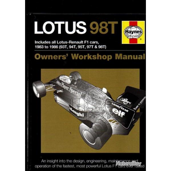 lotus 98t  en anglais haynes