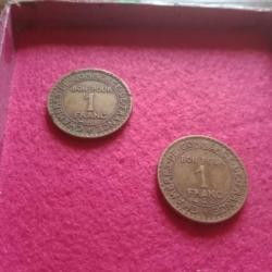 2 pièces bon pour 1 francs