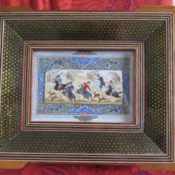 Peinture Miniature ottomane scène de chasse
